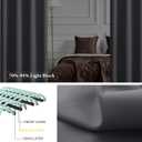 NICETOWN Door Curtain Include Self Adhesive Ceiling Wall Track, Thermal Insulated Sliding Curtain for Living Room, Small Window Covering for Kitchen Cabinet, 1 Panel, 25x40 inch, Grey