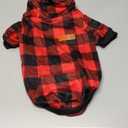 Dog Basic Hoodie Ultra-Soft Plaid Dog Clothes Cold Weather Sweaters for Medium Large Dogs Breathable Cozy Fabric Pet Coat Warm Stylish Sweatshirt with Leash Hole Pocket Dogs Jacket for Cats Boys Girls (M (Back: 16.54",Chest: 22.05", Neck: 16.54"))