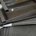 AODK Dresser for Bedroom with 4 Storage Drawers, Small Dressers Chest of Drawers Fabric Dresser with Sturdy Steel Frame, Black