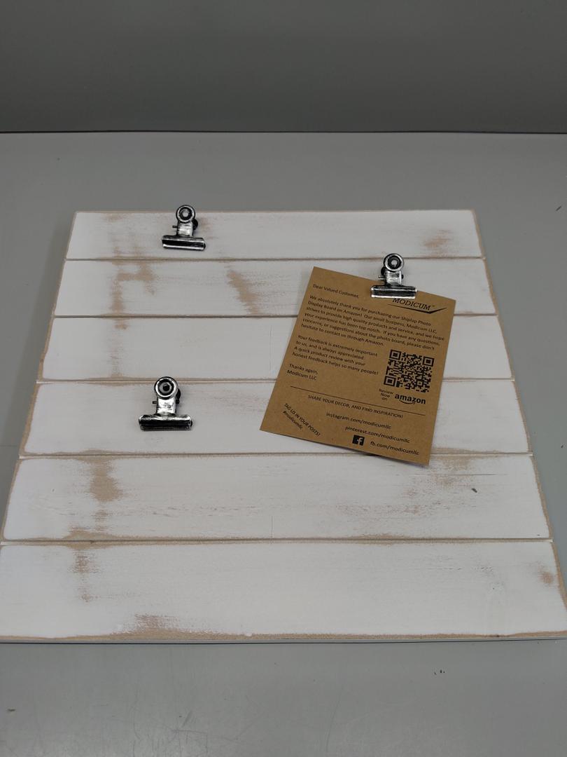 Modicum Shiplap Photo Display Board