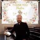 7x5ft Thank You Pastor Appreciation Week Banner Thank You Pastor Backdrop Anniversary Appreciation Month Retirement Party Ornament Decorations