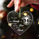 The Roots of a Family Tree Begin with The Love 0rnament,Ten Years of Marriage Anniversary Crystal Hanging Ornament,10th Wedding for Couple,10th for Wife Husband
