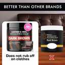 FORTIVO Leather Recoloring Balm, Color Restorer, Scratch Remover, Couch Paint and Repair, Leather Balm for Couches