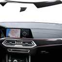Car Dashboard Cover Panel Sticker Carbon Color ABS Decal Trim fits for BMW X5 G05 X6 G06 2019 2020 2021 2022 2023 2024 2025 2026 Interior Accessories