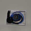 Small Bluetooth Headphones Wrap Around Head - Sports Wireless Headset with Built in Microphone and Crystal-Clear Sound, Foldable and Carried in The Purse, and 12-Hour Battery Life, Blue