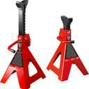 Big RED 12 Ton Jack Stands with Lock Adjustable Height to 28.15'', Fit for Cars, SUVs, and Most Automobiles, Red, 2 Pack