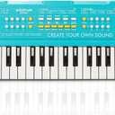 Keyboard Piano for Kids, BIGFUN 37 Keys Toddler Piano Multifunction Music Educational Instrument Toy, Electronic Kids Keyboard for 37 Year Old Girls and Boys (Blue)