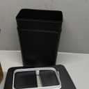 2 Pack Bathroom Trash can, Smart Touchless Trash Can, Automatic Motion Sensor Trash Bin with Lid, 2.4 Gallon Garbage Can, Kitchen, Bathroom, Office, Bedroom Trash can (Black+Black)