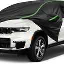 Car Cover fits Jeep Grand Cherokee 1999-2025, SUV Size, 6 Layers Waterproof All Weather Protection, Sun UV Rain Snow Resistant with Windproof Straps & Reflective Design