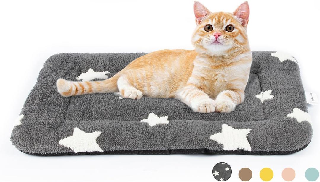 Mora Pets Cat Bed for Indoor Cats Washable Dog Crate Pad Cute Star Dog Bed Mat for Small Dogs Pet Kennel Pad for Cage Soft Flat Puppy Kitten Cushion Sleeping Anti-Slip Grey 22 x 13 Mora Pets Cat Bed for Indoor Cats Washable Dog Crate Pad Cute Star Dog Bed Mat for Small Dogs Pet Kennel Pad for Cage Soft Flat Puppy Kitten Cushion Sleeping Anti-Slip Grey 22 x 13