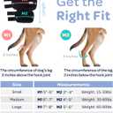 Labra Dog Rear Leg Hock Joint Compression Wrap - Supportive Brace for Weak Back Legs, ACL Tear, and Joint Discomfort - Adjustable Hind Leg Support for Senior Dogs - Medium (EXP 01/01/30)