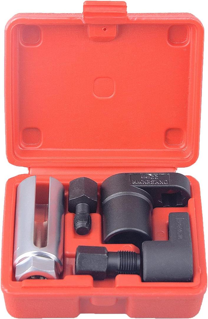 5 pcs O2 Oxygen Sensor Socket Set Wrench Remover Tool and Thread Chaser Set
