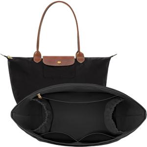 LOUKAYCCI Quilted Purse Organizer Insert for Longchamp Le Pliage L Tote