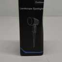 MEIKEE 7W Low Voltage Landscape Lighting with Connectors, 2700K Warm White Landscape Lighting, IP66 Waterproof Outdoor Spotlights for Garden, Driveway, Yard, Lawn(1 Pack)