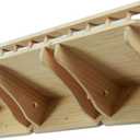SHENGOCASE 47.2" x 11.8" Natural Wood Wall Mounted Cat Shelves