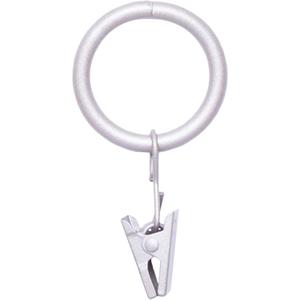 Kenney Real Home Window Curtain Clip Rings, Set of 14, Pewter (For 5/8" or 3/4" Diameter Rods)