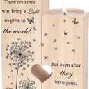 Sympathy Memorial Condolence Gifts for Loss of Loved One, Candle Holder - Bereavement Grief Gifts for Women in Memory of Loved One for Mother Father Grandma