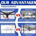 FANPAT 10x10 Pop Up Canopy White Tent, Shelter