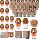 24 Sets Pocket Jesus Loves You Figures Little Positive Jesus Figures Christian Gifts Bulk with Match Storage Box, Small Religious Figurines for Sunday School Church Members, Adults Coworkers