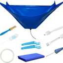 Waterproof Split Air Conditioner Cleaning Kits, Wall Mounted Air Conditioning Dust Washing Clean Cover Air Conditioner Service Bag for 1~1.5P Hanging Air Conditioners (Blue, Size:53"x23.6")
