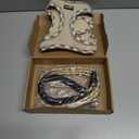 haapaw Dog Harness with Leash Set, No Pull Adjustable Reflective Step-in Puppy Harness with Thickened Padded Vest, Medium Dogs (Beige)