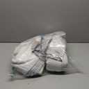 Blackout Memory Trained Pinch Pleated Bedroom Curtains 94 Inches Long, Black Out Linen Two Layer Heat Blocking Soundproof Modern Beige White Curtain for Living Room with Back Tab 40W x 94L 2 Panel Set