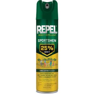 Repel Insect Repellent Sportsmen Formula 25% DEET, Aerosol, 6.5-Ounce
