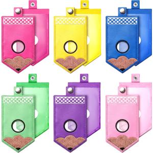 Gueevin 6 Pack Teacher Alarm ID Badge Holder, Pencil