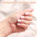 1000 Pcs Double Pointed Cotton Swabs for Nails, 4 Inch Lint Free Microblading Cotton Swab for Makeup, Nail Polish Clean Up Tool, for Beauty, Precision Makeup and Craft Applicators