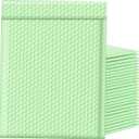 Famagic Bubble Mailers 10.5x16 Inch 25pcs Padded Envelopes Self Seal Mailing Envelopes Poly Bubble Padded Mailers Matte Shipping Envelopes Packaging for Small Business,Cosmetics, Mint Green