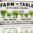 Generic Kitchen Herbs Metal Sign Farm To Table Tin Sign Vintage Wall Art Decor For Kitchen Garden Farmhouse 8x12 Inch (P9)