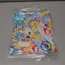 Hawaiian Shirt Woman 60s 70s Outfit Retro Disco Hippie Party Shirts Floral Button Up Short Sleeve Tops (XL)