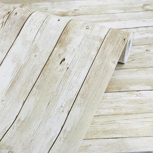 Wood Wallpaper 17.71" X 1003.9" Self-Adhesive Removable Peel and Stick Wallpaper Decorative Wall Covering Vintage Wood Panel Interior Film Wallpaper