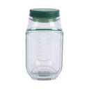 ICRPSTU 1000ml Mason Jars Portable Salad Jar Tightly Sealed Plastic Side Open Salad Container for Office Travel Picnic