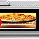Kitchen Elite 15 in 1 Digital Toaster Oven Air Fryer Combo with Touch Panel and 12 Inch Pizza Capacity, Stainless Steel, Silver