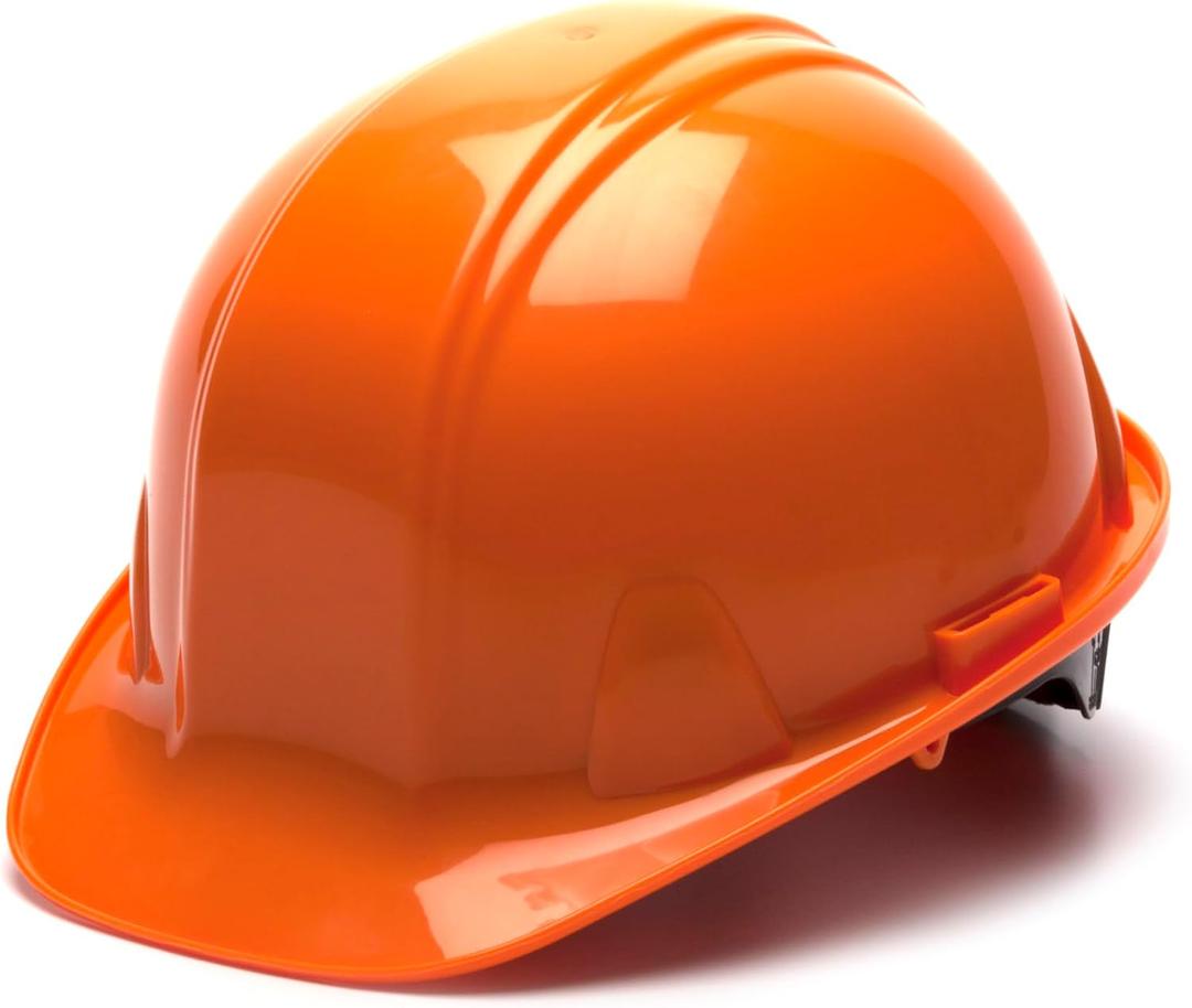 Pyramex Safety SL Series Cap Style Hard Hat, 4-Point Snap Lock Suspension, One Si