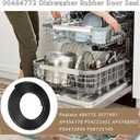 00494772 Dishwasher Door Seal Replacement - Compatible with Bo-sch Dishwasher - Black Rubber Gasket Fits Specific Models