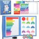 Magnetic Fraction Educational Puzzle, Magnetic Fraction Tiles and Circles, Elementary Fraction Manipulatives, Montessori Math Teaching Aid for Kids