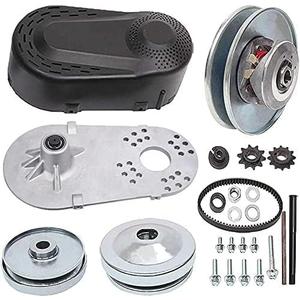 FDJ 1" Go Kart Torque Converter CVT Comet Clutch Go Kart Clutch Replaces Comet 219554A 203814A TAV2 30-75 Yerf Dog Manco Mini Bike 10T #40/41/420 Chain