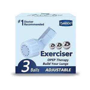 Mucus Clearance and Lung Expansion Device Flutter Valve Mucus Removal Device Lung Exerciser Device for Lung Strengthener Breathing Exercise Device for Lungs (Light Blue)