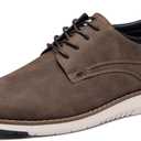 DECARSDZ Mens Dress Shoes Casual Oxford Shoes Business Formal Derby Sneakers Walking Shoe, Size 10.5 (Brown)