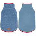 cyeollo Dog Coat Sherpa Fleece Reversible Jacket Turtleneck Sweater Vest Thick Dog Jackets for Winter Warm Clothes Cold Weather Coats for 