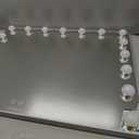 Hansong Vanity Mirror with Lights and Bluetooth Extra Large Hollywood Makeup Mirror with 18 pcs LED Bulbs Lighted Mirror with USB Charging,3 Color Lighting Modes Tabletop or Wall Mount