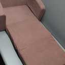 ZICOTO Comfy Kids Chair for Toddler - Stylish 2 in 1 Lounger Made of Memory Foam Easily Unfolds Into a Soft Baby Couch to Nap On - Modern Fold Out Sofa for The Little Ones (Pink)