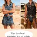 TOPACC Western Belt Buckle Cowboy Vintage Cowgirl Belt Buckle 1.5 in Novelty for Men Women (Bronze)