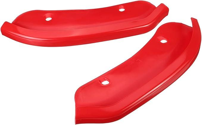 Pair of 2 Car Front Bumper Lip Splitter Protector Diffuser Spoiler Side Guard Cover Compatible for Dodge for Challenger SRT Scat Pack 2015-2020 (Color : Red)