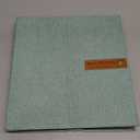 Large Photo Album Self Adhesive Magnetic Scrapbook,Scrapbook Album for 4x6 5x7 8x10 Picture,40 Pages Linen Cover Memory Book for Wedding Family Baby, with Metallic Pen and Scraping Plate(Grey) (Turquoise)