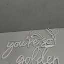 You're So Golden Neon Sign for Wall Decor Warm White Neon Lights Letter Led Neon Signs Wedding Led Neon Light for Wedding Bedroom Engagement Bar Club Decoration