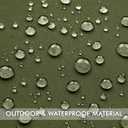 MIULEE Pack of 2 Outdoor Waterproof Pillow Covers Decorative Farmhouse Throw Pillow Covers Square Solid Color Couch Pillow Covers Spring for Patio Tent Bed Sofa Living Room 18x18 Inch Olive Green