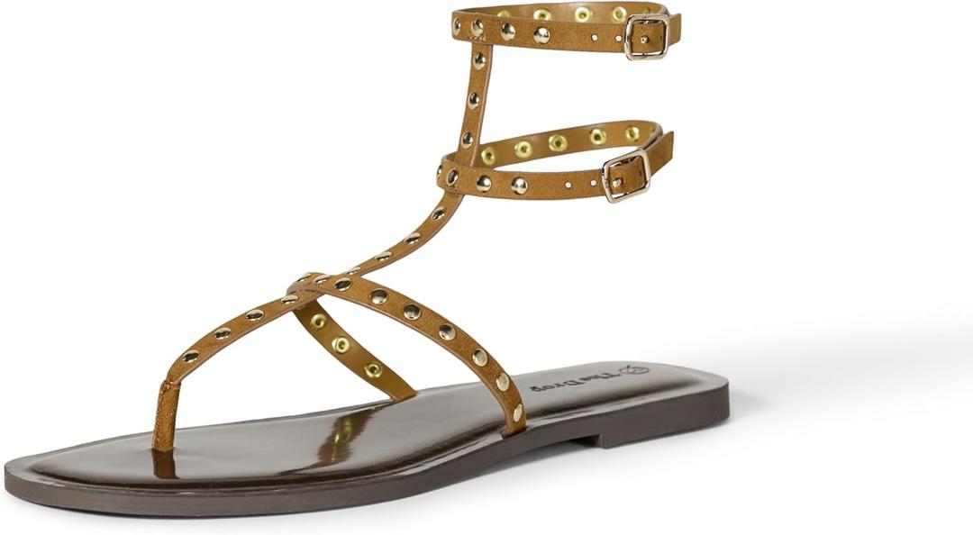 The Drop Women's Casper Gladiator Thong Ankle Sandal, (Size 9)